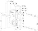 LOCINOX LPKQU2 ANTI-PANIEKSLOT IN OPBOUW