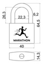 RICHTER MARATHON HANGSLOT IN HOOFDSLEUTELSYSTEEM