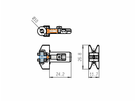 FUHR ROLSCHOOT VOOR MULTISAFE 803 & 855GL