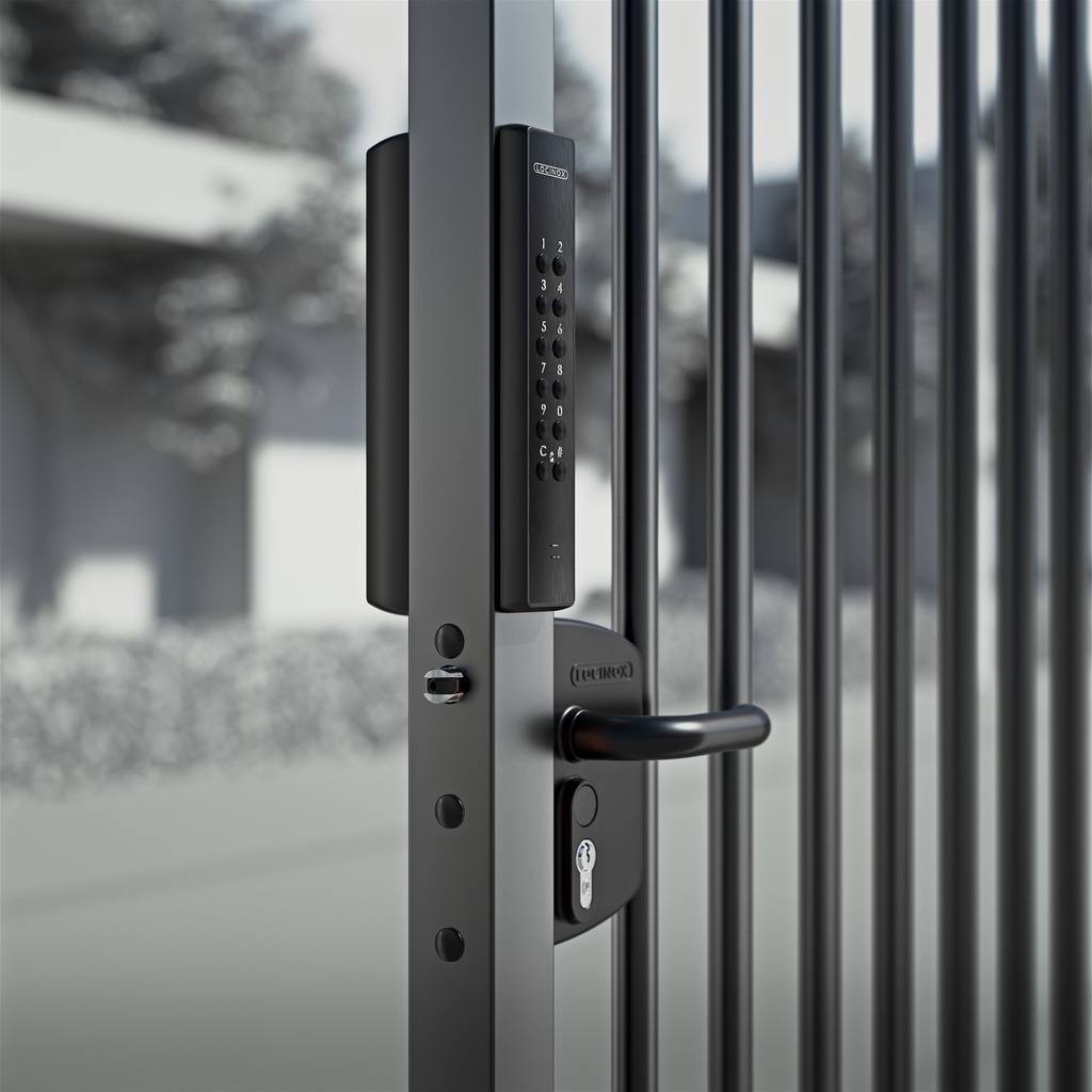 LOCINOX LNKQ VOLTA - OPBOUWSLOT MET EXTRA CODEKLAVIER OP BATTERIJEN