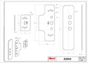 FAPIM 8169A KIT MET PLAATJES TER VERVANGING VAN EEN PANIEK-UITGANG BESLAG DOOR OLTRE BAR