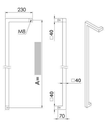 ALUMINIUM DEURGREEP MODEL DK 04 ⧄ 30/30 - stuk (kopie)
