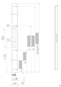 ALUMINIUM DEURGREEP MODEL PL 01 ⧄ 30/80 - stuk