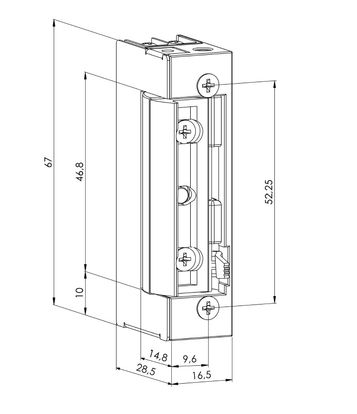 JIS SERIE 1400 R ELEKTRISCHE DEUROPENER MODEL 1440 RB