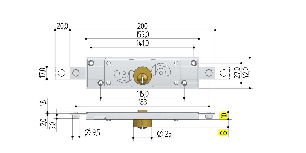 PREFER SERIE 6011 SLOT VOOR ROLLUIK