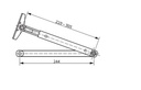 GU OTS 430 DEURPOMP MET SCHAARARM