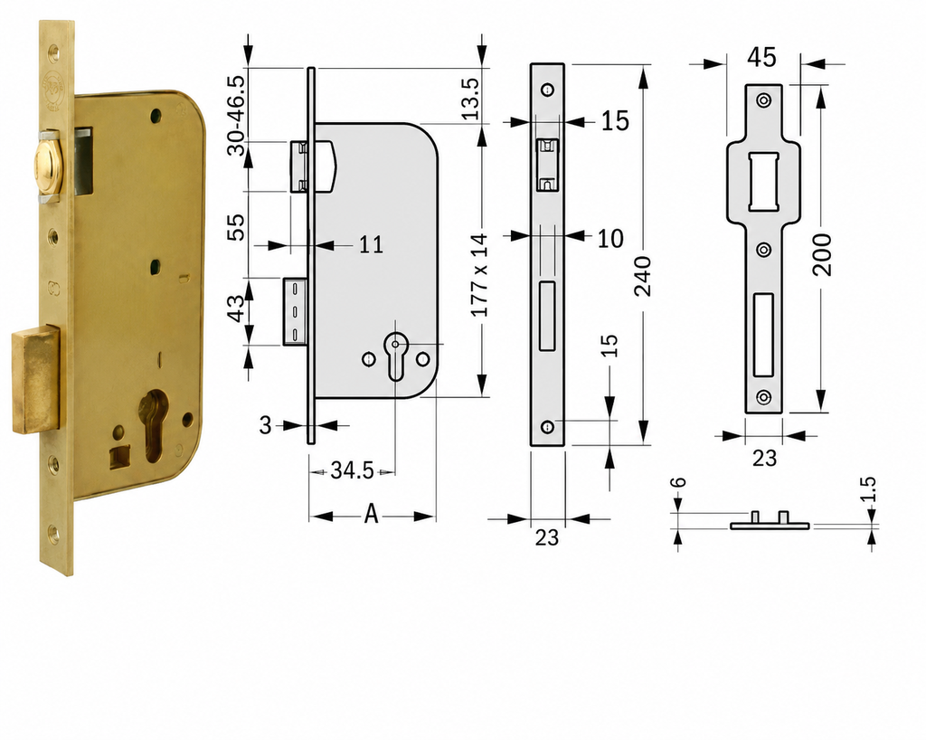 YALE 521 CILINDERSLOT MET ROLSLOT