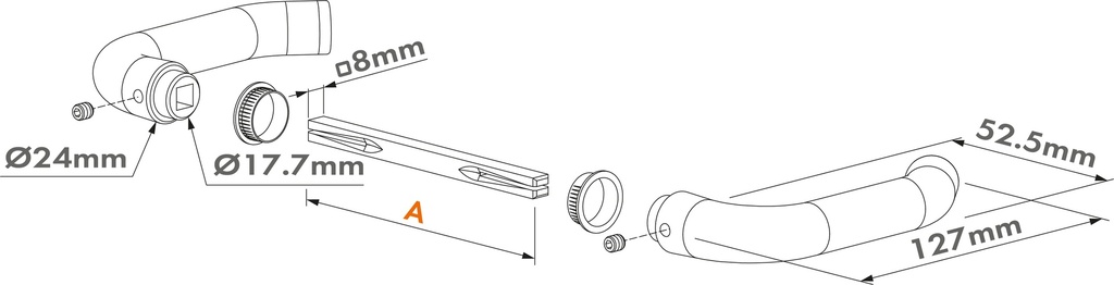 LOCINOX 3006 KRUKKENPAAR IN ALUMINIUM