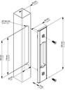 LOCINOX SFKS SLOTVANGER VOOR FIFTYLOCKS-S, SIXTYLOCK-S, EIGHTYLOCK-S SCHUIFPOORTEN