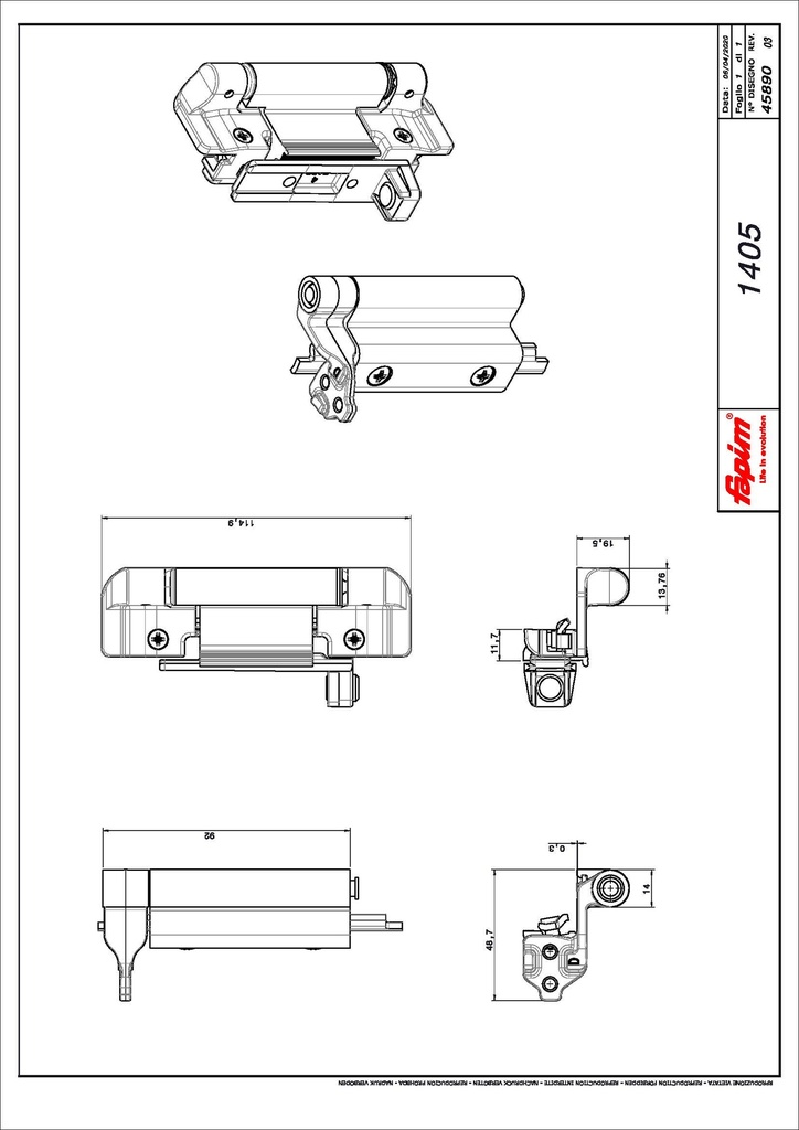 FAPIM 1405 SCHARNIERSET GALIPLUS 2