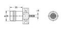 JUNIE 8523 LOSSE KNOP VOOR SYSTEEM FURORE