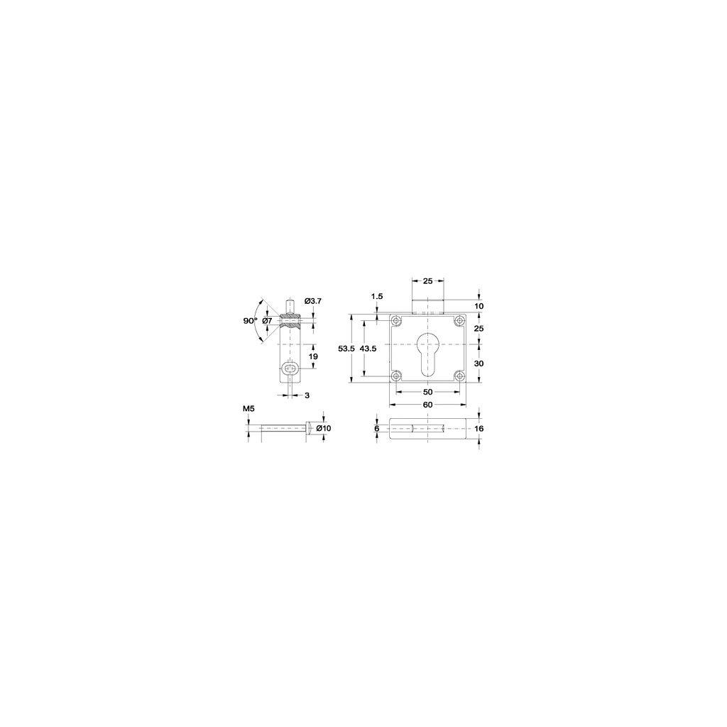 JUNIE 7445 CILINDERSLOT SYSTEEM PZ