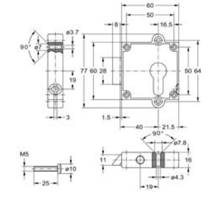JUNIE 7418 STANGENSLOT MET TOEBEHOREN SYSTEEM PZ