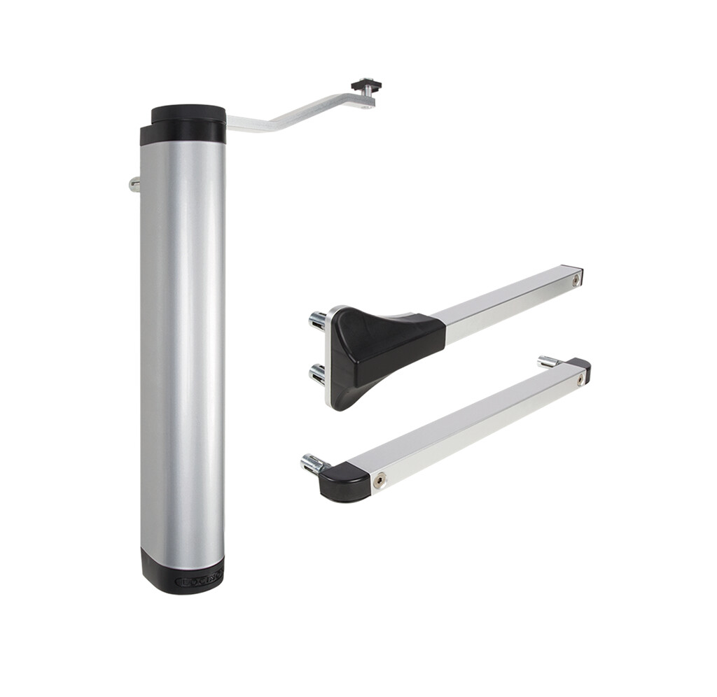 LOCINOX VERTICLOSE-2 KRACHTIGE EN ALLROUND HYDRAULISCHE POORTSLUITER VOOR 90° EN 180° SCHARNIER
