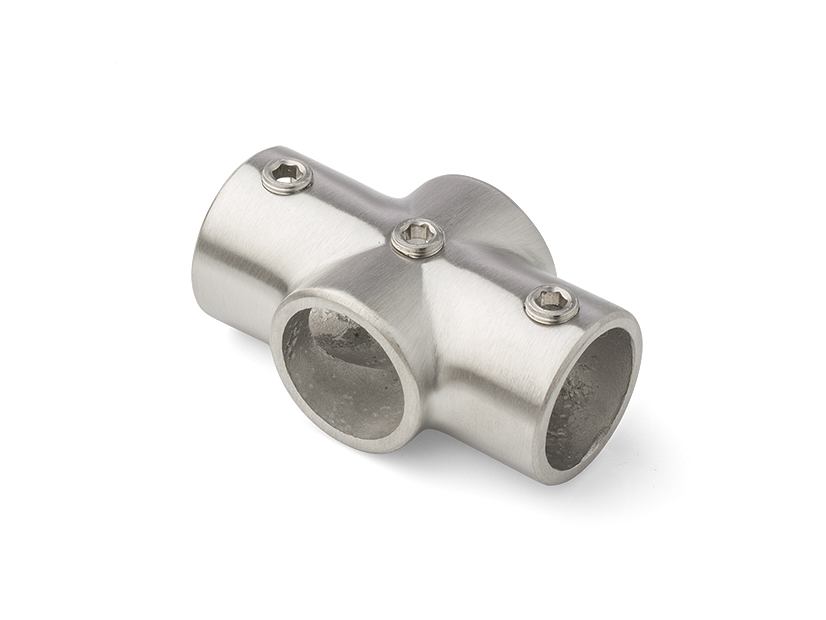 [1999.0504.16.1] DIPANOX TZUWI INOX DESIGN KOPPELING: KRUIS CONNECTOR 4B (Ø 28)