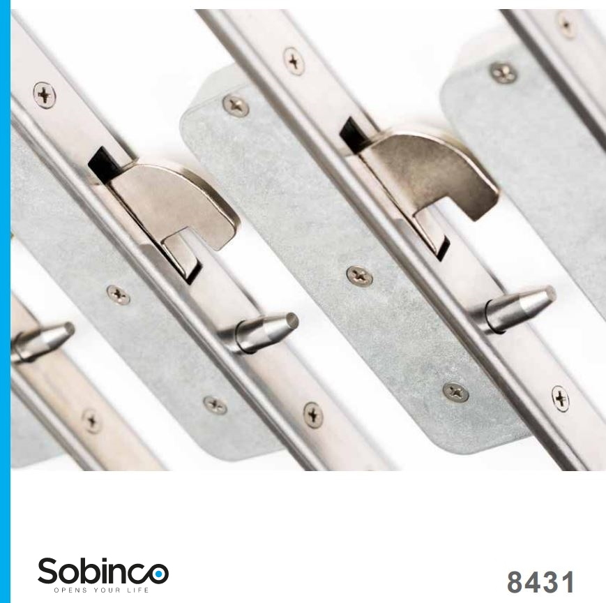 [8431-U22-25] SOBINCO REEKS 8431/8441 MEERPUNTSLOT MET HAAK-PIN (25, U-22, 2170, Verrouillage jour et nuit)