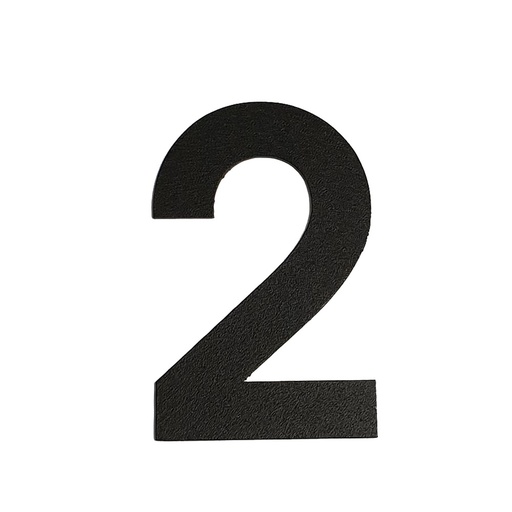 [FUJI-80-ZWART-2] FUJI HUISNUMMER & -LETTER (80, Zwart, 2)