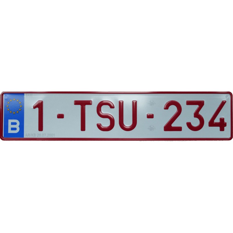 NUMMERPLAAT PERSEN (CEE (auto))