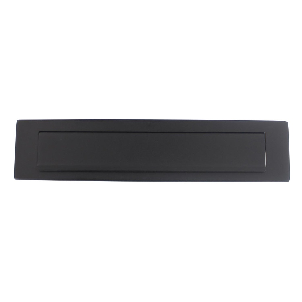 [0023.400002] INTERSTEEL BRIEVENBUSKLEP RECHTHOEKIG MET KLEP/REGENRAND (Black)