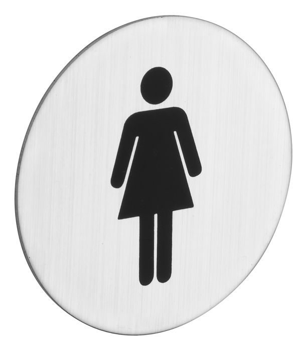 [103300020] ROSTEX PICTOGRAM (Rond Ø 75, Vrouw ♀)