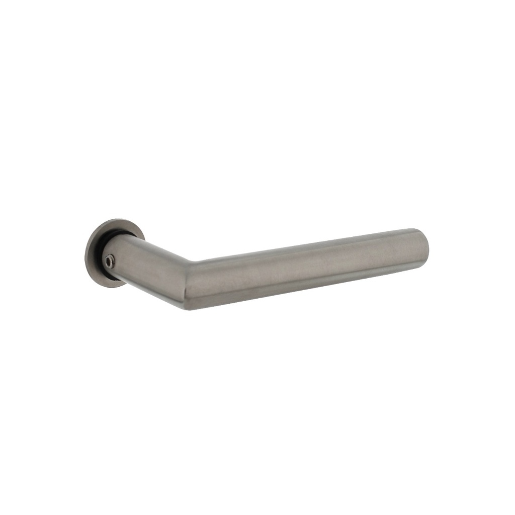 [0035.092002] INTERSTEEL JURA KRUKKENPAAR OP MINIMALISTISCHE ROZET (Roestvrij staal / Inox geborsteld)
