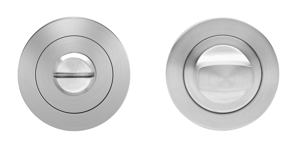 [EZ1332 BAD 71] KARCHER DESIGN WC ROZET (acier inoxydable brossé, Rond, Standaard)
