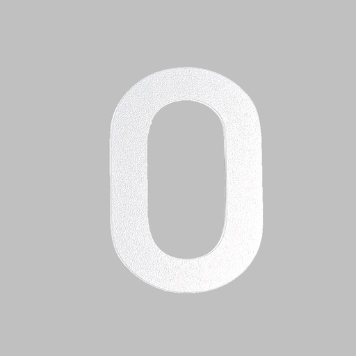 [FUJI-50-WIT-0] FUJI HUISNUMMER & -LETTER (50, Wit, 0)