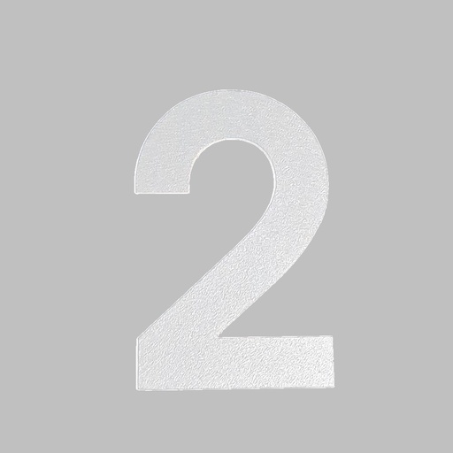 [FUJI-50-WIT-2] FUJI HUISNUMMER & -LETTER (50, Wit, 2)