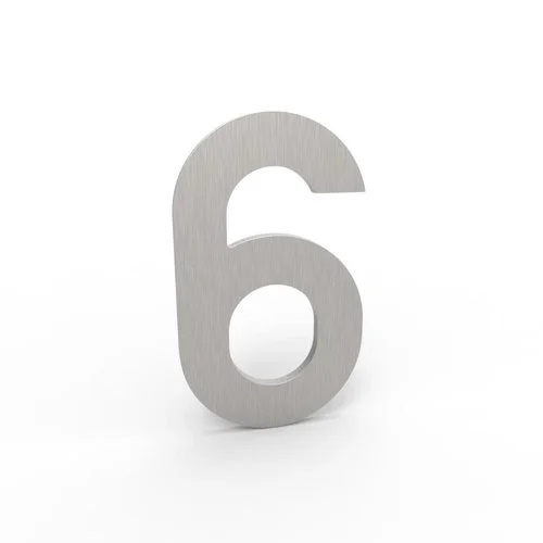 [6-I] ALBO HUISNUMMER & -LETTER (F1 - eloxiert, 6)