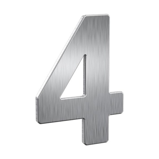 [7300-0004] BASI HUISNUMMER (Acier inoxydable / Inox, 4)