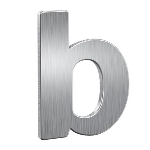 [7300-0013G] BASI HUISLETTER (110, Acier inoxydable / Inox, B)
