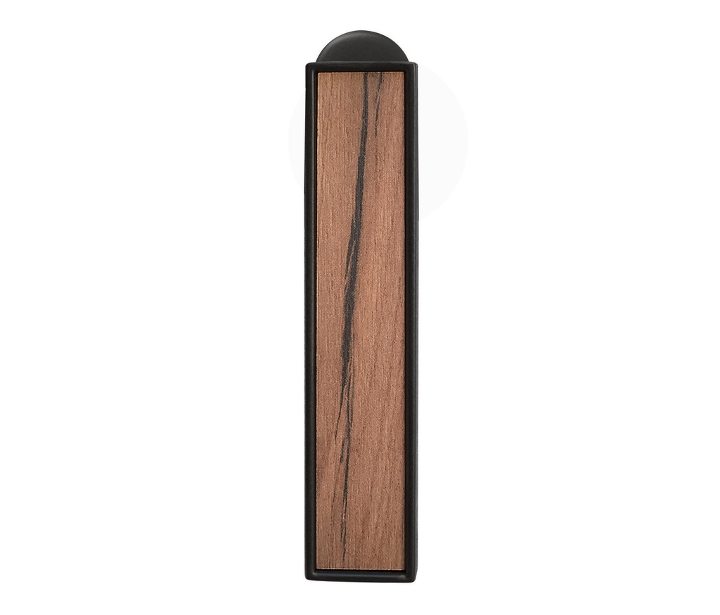 [F534 60 LH] KARCHER DESIGN TORINO RAAMKRUK (Nikkel mat, Leer - lichtbruin)
