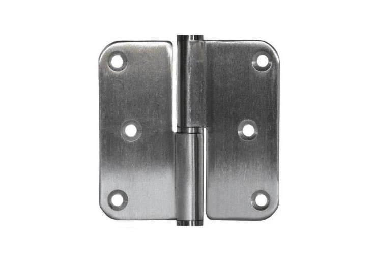 [100101] PAUMELLE SCHARNIER 80x80x2.5 (DIN links = Belgisch rechts, RVS geborsteld)