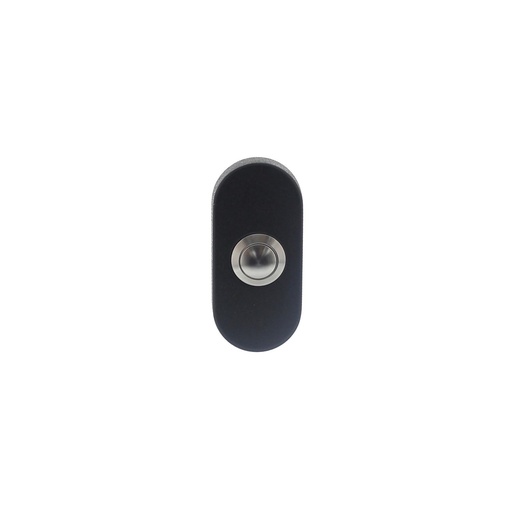 [0023.399026] INTERSTEEL DEURBEL OVAAL (Zwart)
