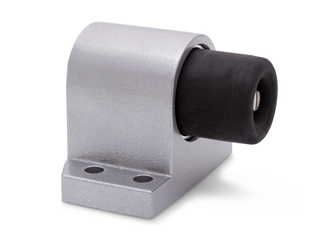 [3844 0000 22] DENI 3844 DEURSTOPPER MET BUFFER ROBUSTO (Argent laqué)