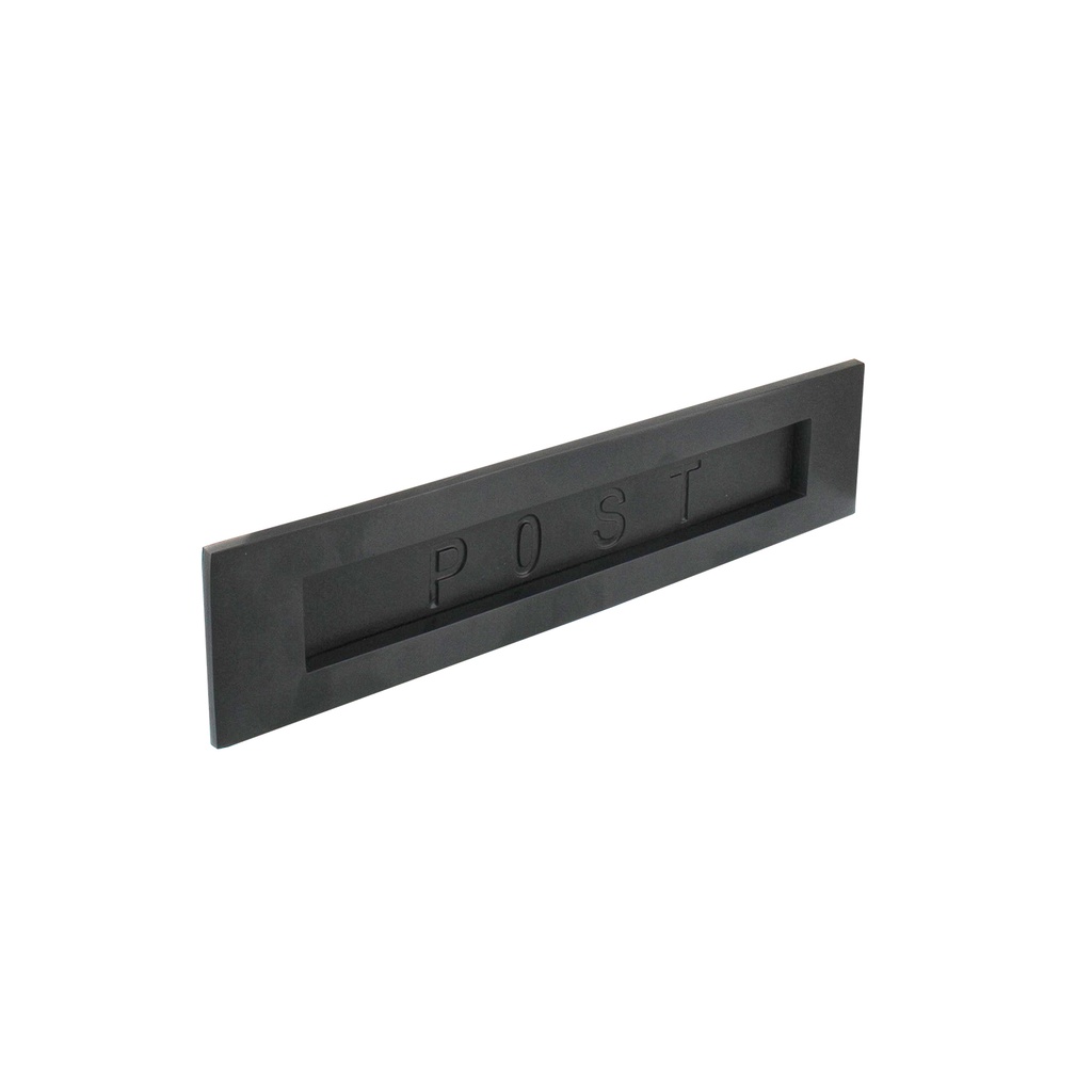 [0023.400022] INTERSTEEL BRIEVENBUSKLEP RECHTHOEKIG POST (Zwart)