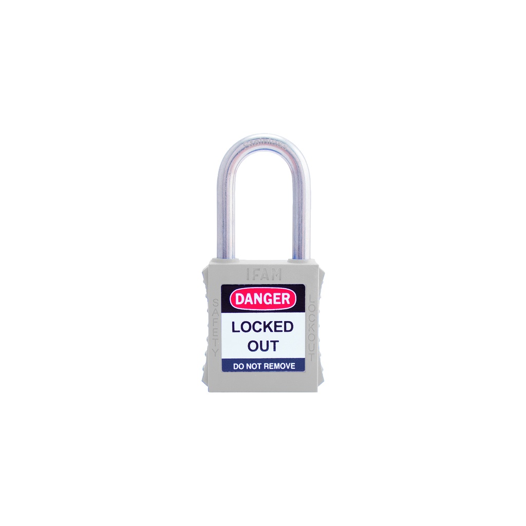 [044670] IFAM LOTO SF40 IN STAINLESS STEEL SHACKLE STANDARD (White)