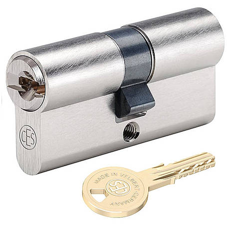 [RHM-3110] CES RHM VEILIGHEIDCILINDER SKG** (31, 10 (halve cilinder), Zonder, Nee, Vernikkeld)