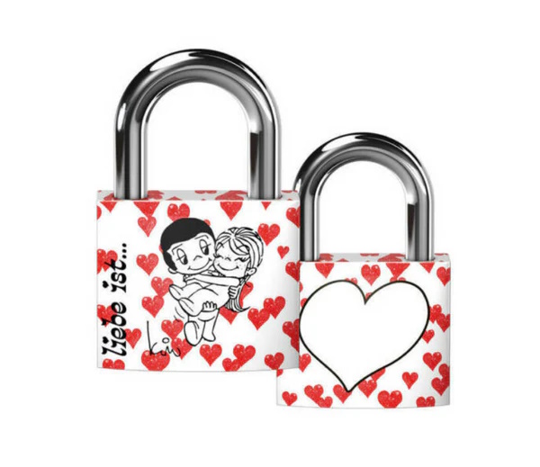 [6180-4101] BASI "LIEFDE" HANGSLOT (Rood)