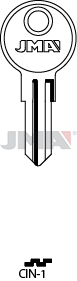 JMA BRUTE SLEUTEL PROFIEL CIN-1