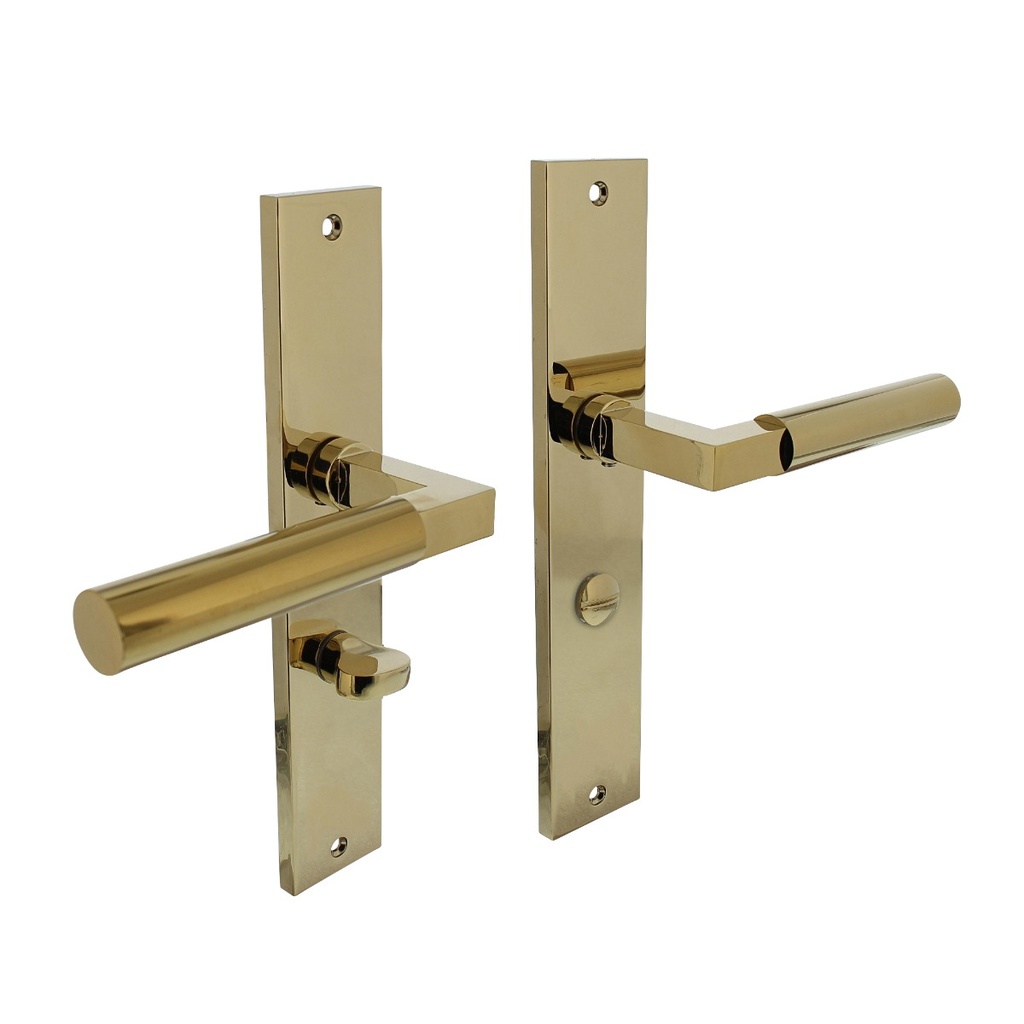 [0013.174265] INTERSTEEL DEURKRUK BAU-STIL OP SCHILD WC (Messing titaan PVD)