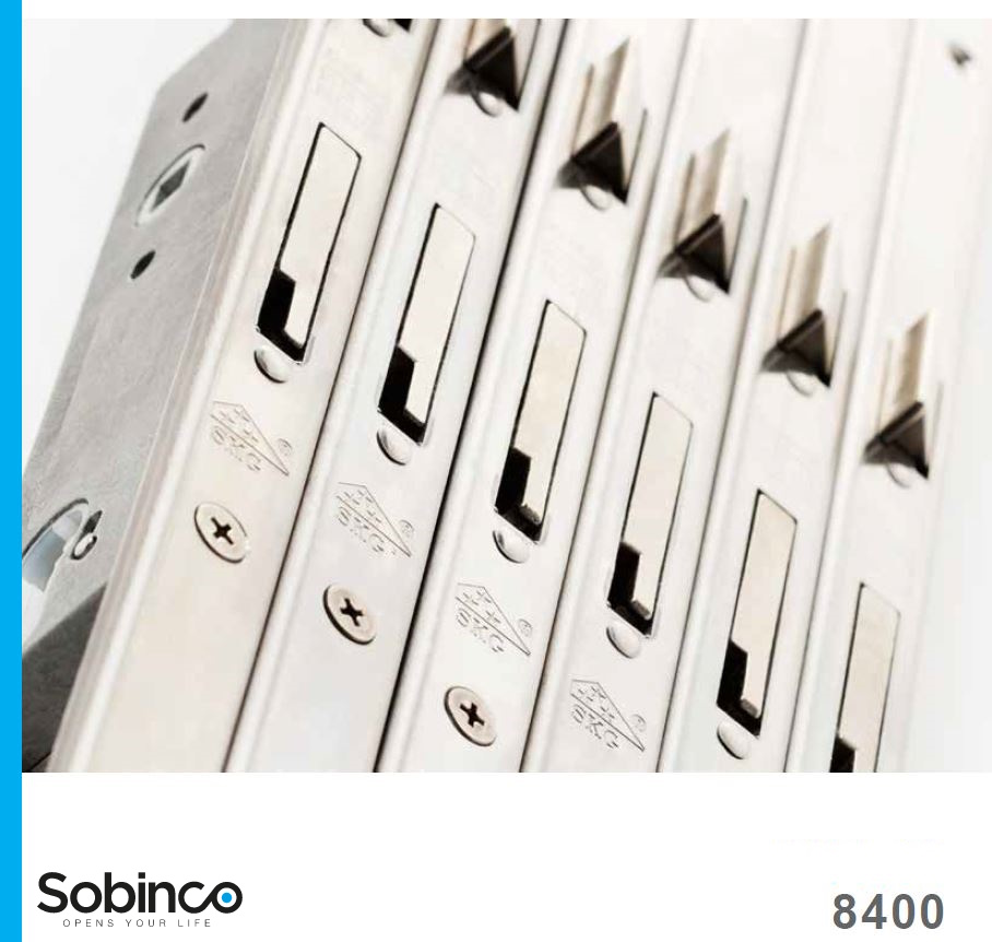 [8401-U22K-25] SOBINCO REEKS 8400 MEERPUNTSLOT MET VALLEN (25, U-22, 1895, Tag- und Nachtschloss)