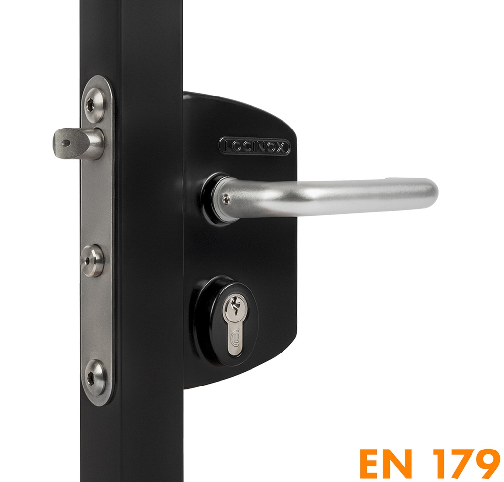 [P00015083-SILV] LOCINOX LPKQU2 SERRURE ANTI-PANIQUE EN APPLIQUE (40 à 60, Argent)