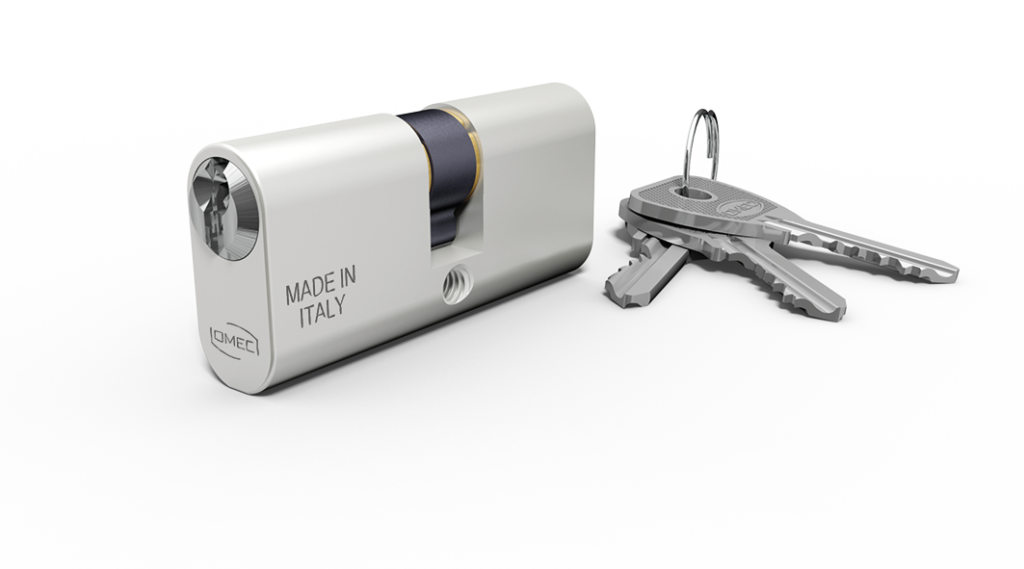[140/03 L] OMEC SERIE 140 ALUMINIUM SMALLE OVALE CILINDER (Clé de fermeture différente (CD), 27/27)