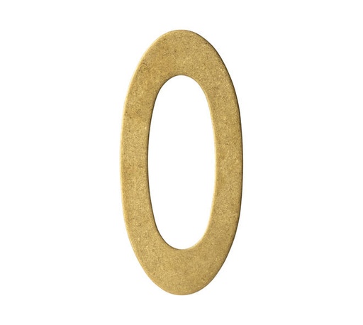 [0011.402040] INTERSTEEL NUMÉRO DE MAISON (Messing getrommeld, 0)
