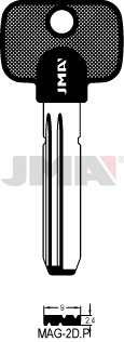 JMA BRUTE SLEUTEL PROFIEL MAG-2DP