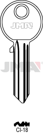 JMA BRUTE SLEUTEL PROFIEL CI-18