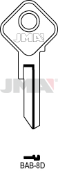 JMA BRUTE SLEUTEL PROFIEL BAB-8D