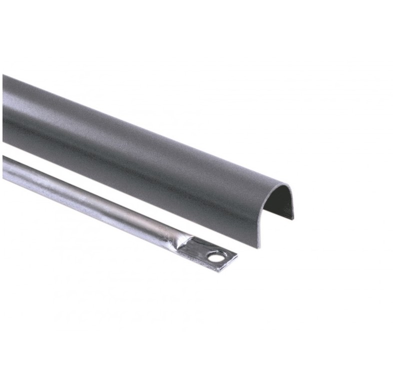 [8451_37] FAPIM OLTRE: VERBINDINGSTANGEN MET AFDEKKAP LENGTE 950MM ZWART