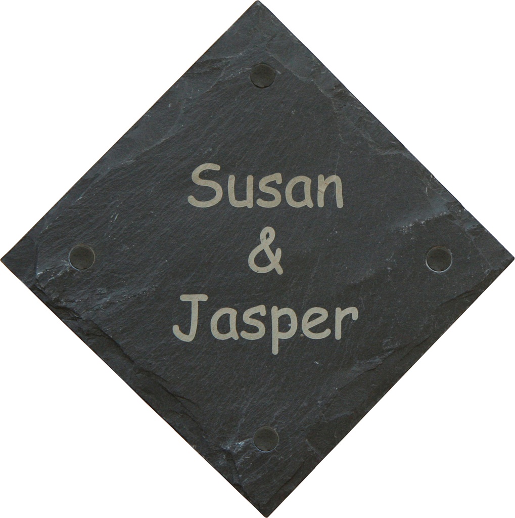 GEPERSONALISEERD NAAMBORD IN LEISTEEN